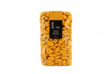 Orange-flavored pumpkin seeds in white chocolate 300 g