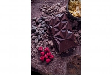 Ekologiškas Bean-To-Bar Juodasis Šokoladas Su Avietėmis Ir Ananasu 65% 3