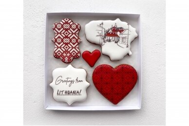 Gingerbread set "Wishes from Lithuania" 1